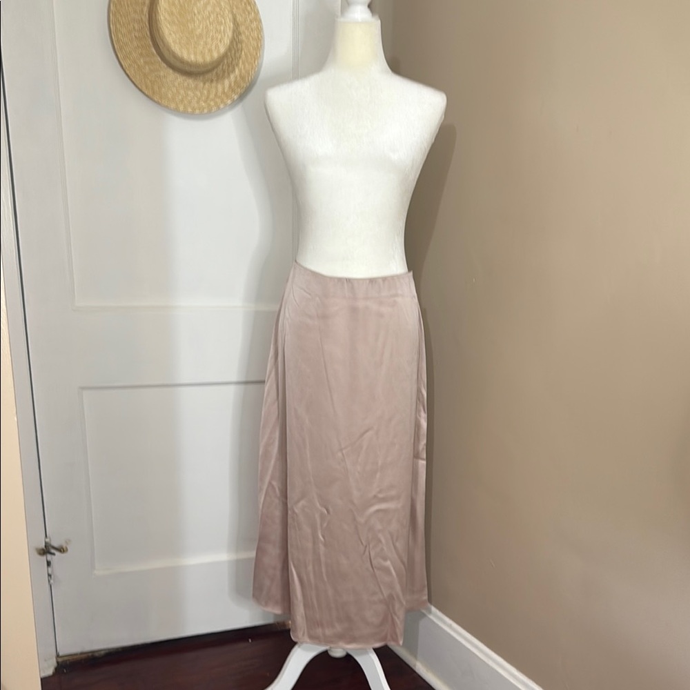 NWT French Connection Silky Taupe Maxi Skirt